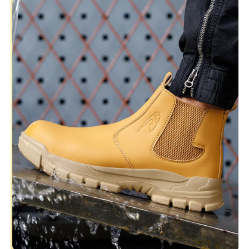 Boots with waterproof upper and padded sole