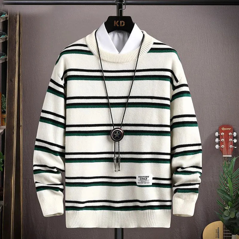 Soft knitted jumper for men