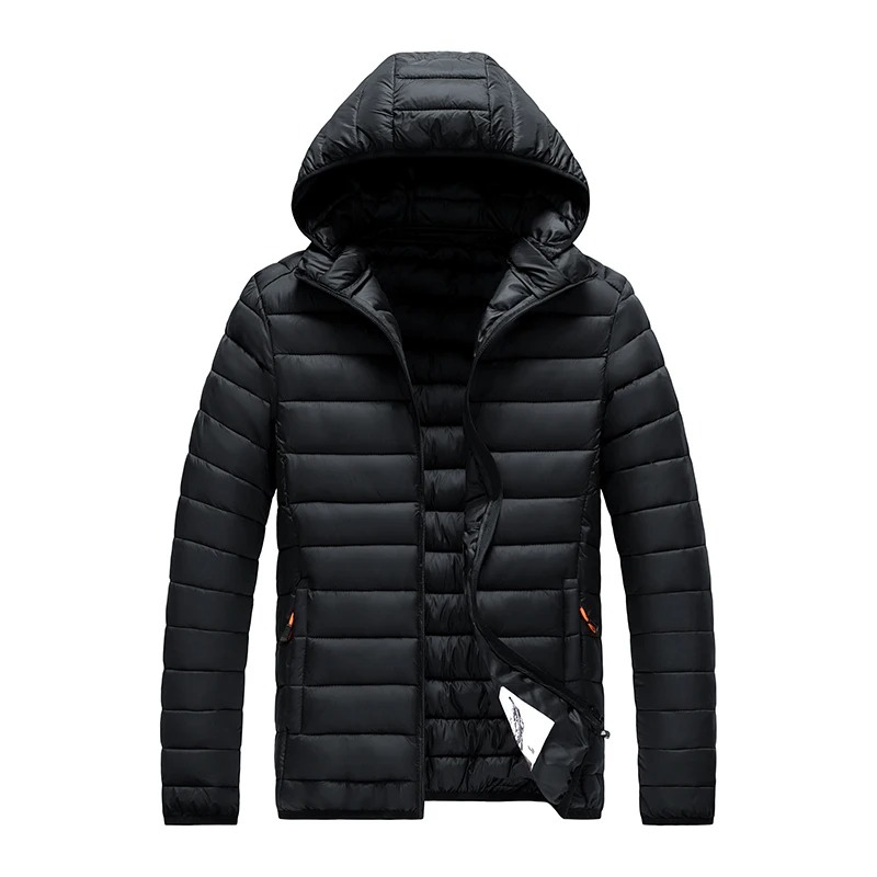 Men's quilted transition jacket With hood