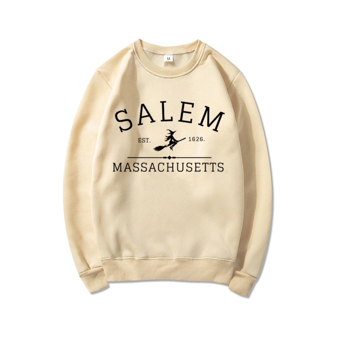 Casual Sweatshirt With Salem Massachusetts Design