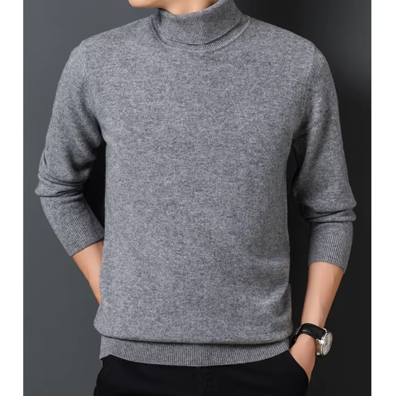 Soft turtleneck jumper for leisure and the office