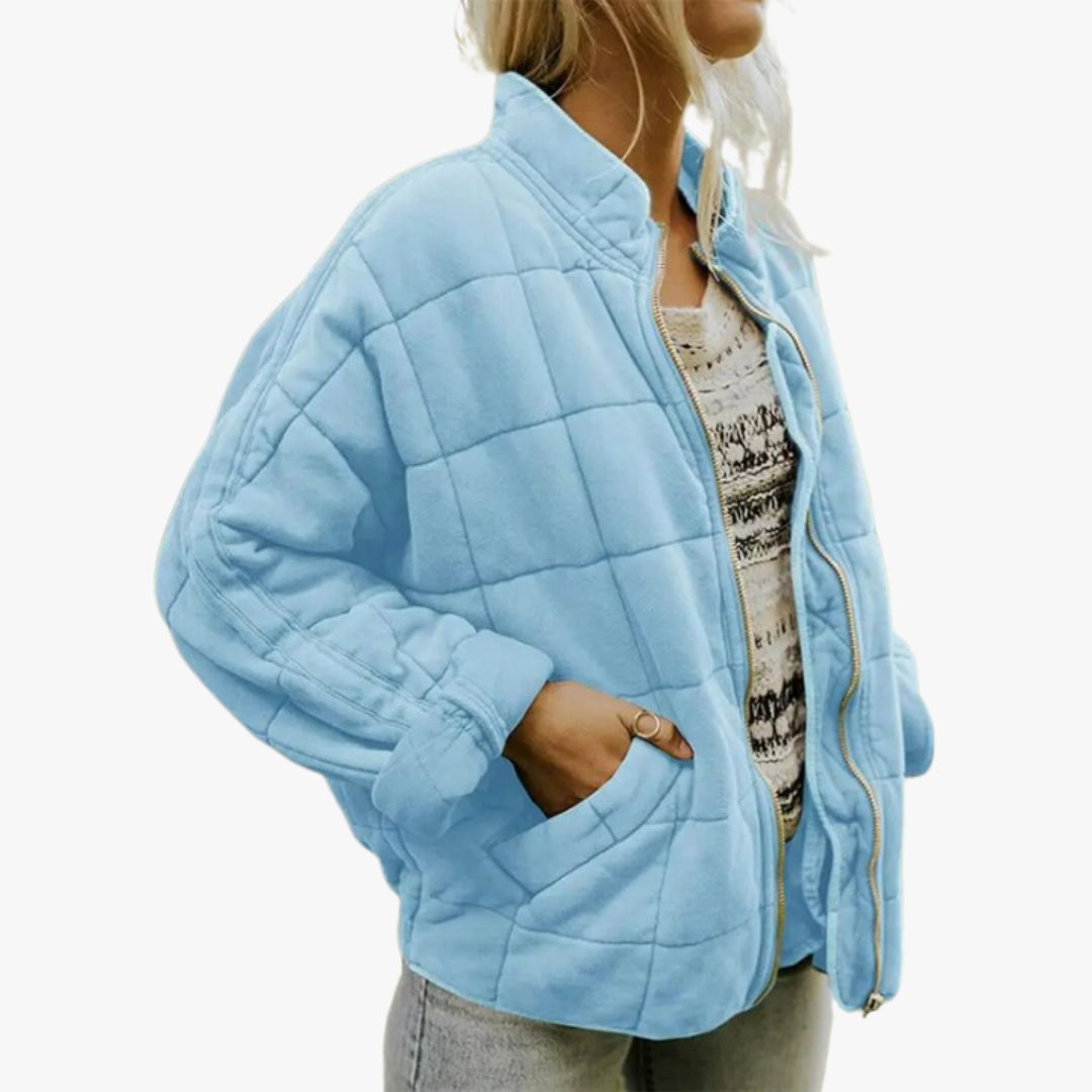 Women's - Oversized, thick transition jacket - Cosy warm with side pockets - Perfect for Cold season