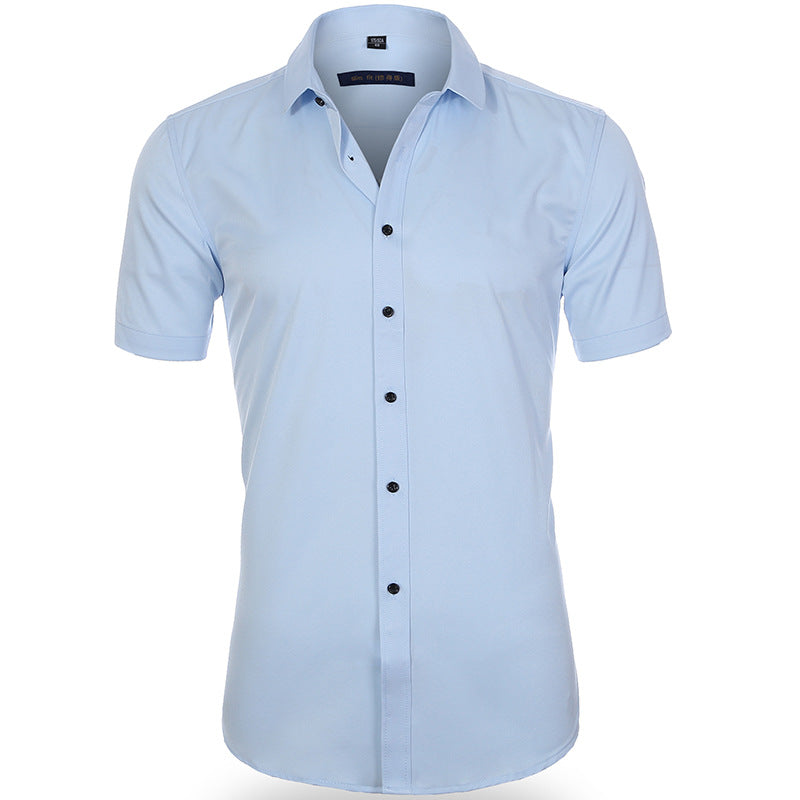 Breathable Elastic Anti-wrinkle Short Sleeve Shirt