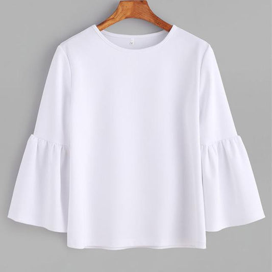 Trendy Simply bell sleeve blouse