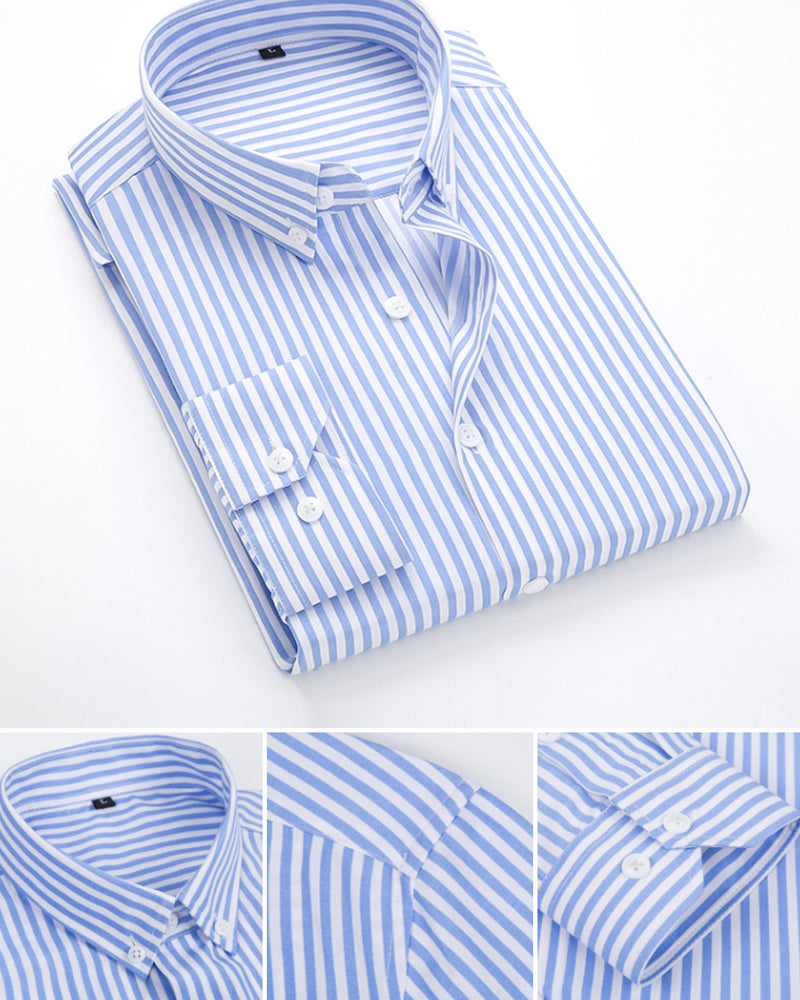 Vertical striped shirt