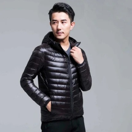 Lightweight quilted transitional jacket for men