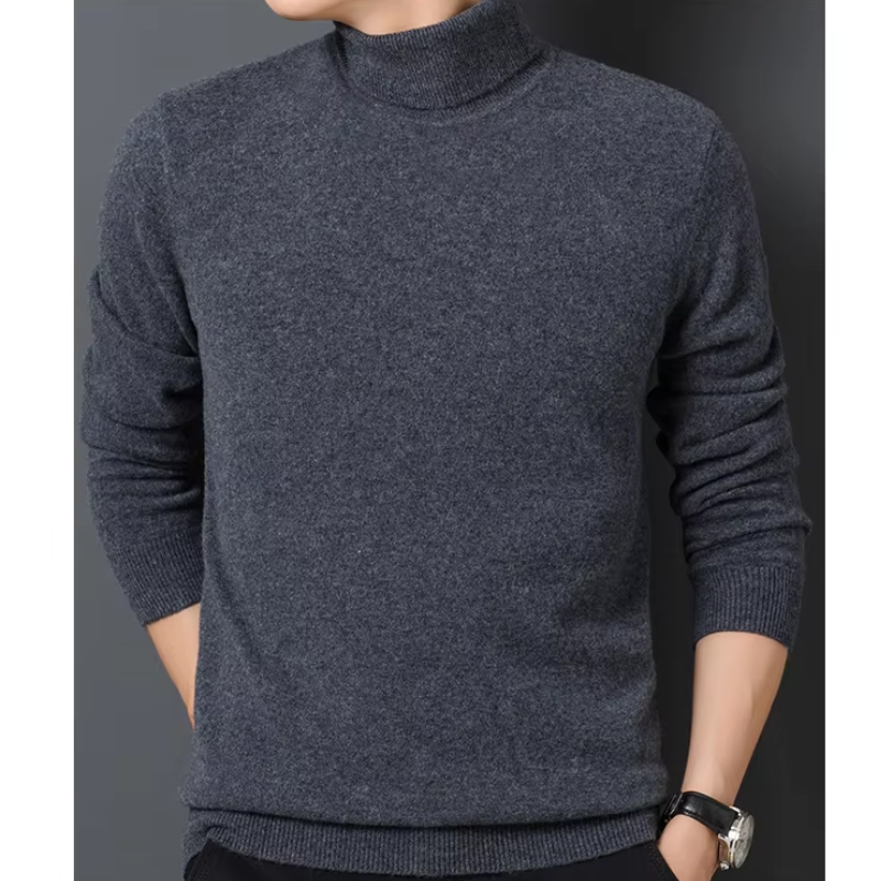 Soft turtleneck jumper for leisure and the office