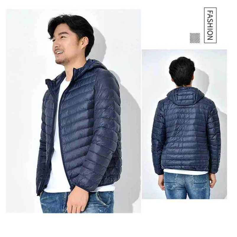 Men's quilted transition jacket With hood, Lightweight, Warm