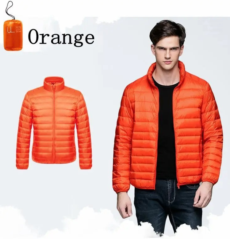 Men's windproof quilted transitional jacket