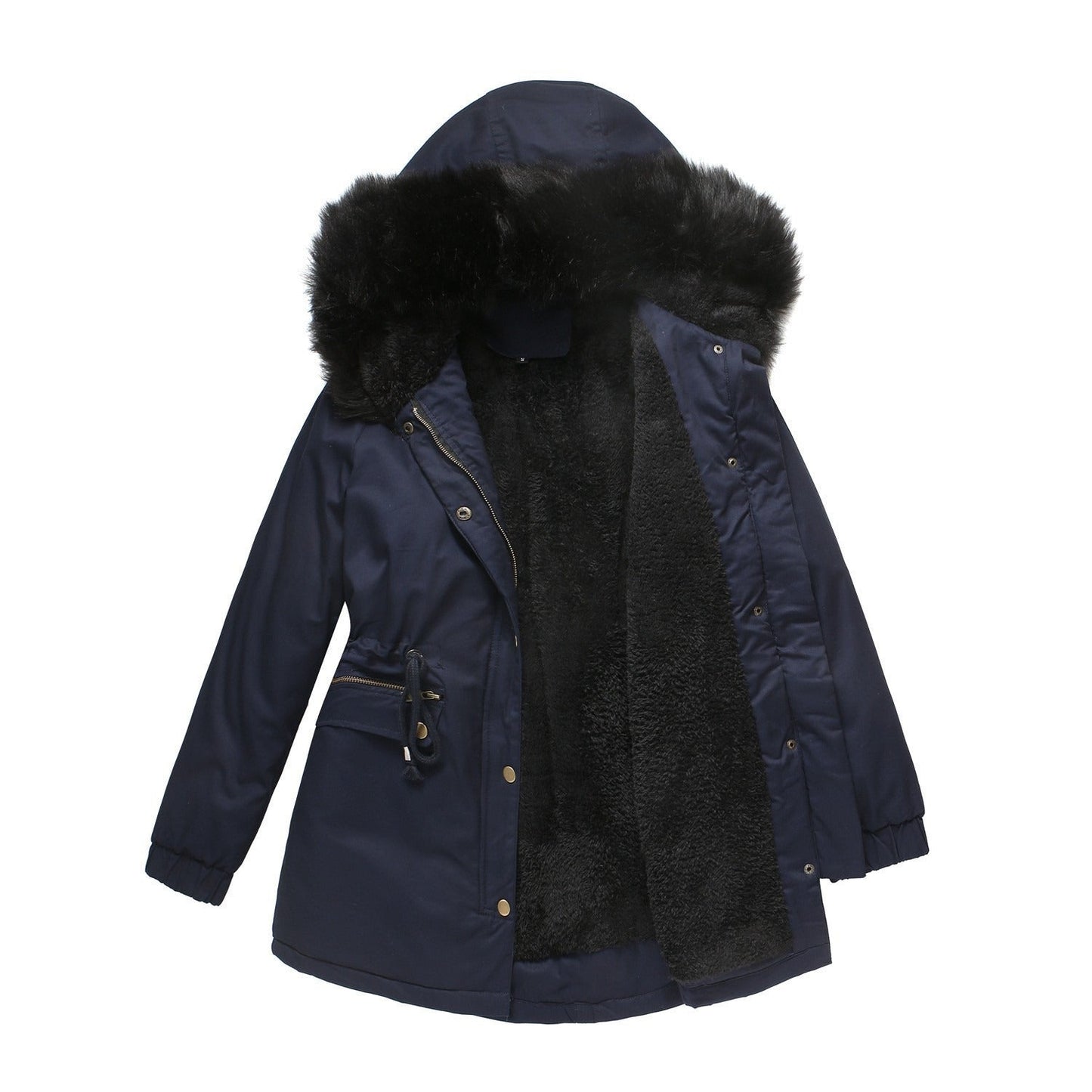 Women - Elegant Parka - Cotton Material - Warm and Stylish Winter Jacket