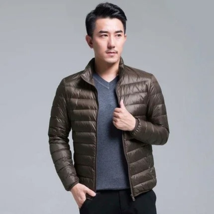 Lightweight quilted transitional jacket for men