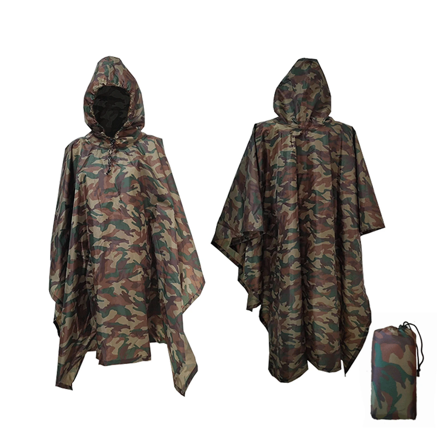 Men's mackintosh poncho waterproof lightweight with hood