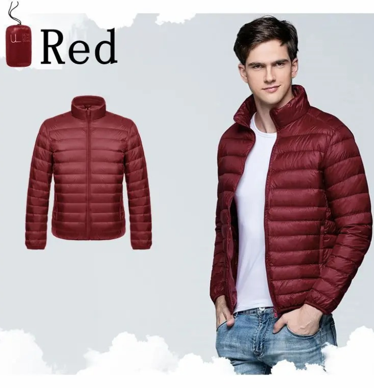 Men's windproof quilted transitional jacket