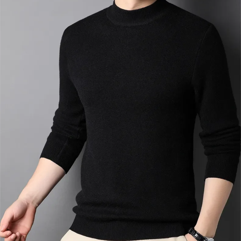 Warm knitted jumper in soft wool