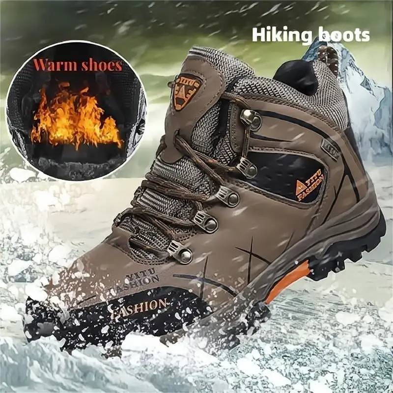 Shoes Men Waterproof Non-slip Outdoor Trekking