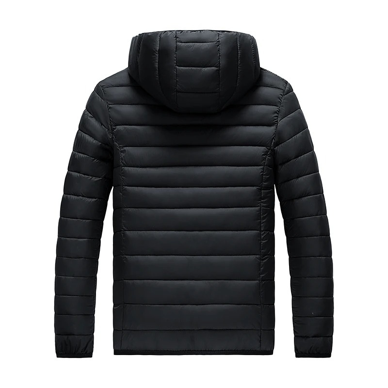 Men's quilted transition jacket With hood