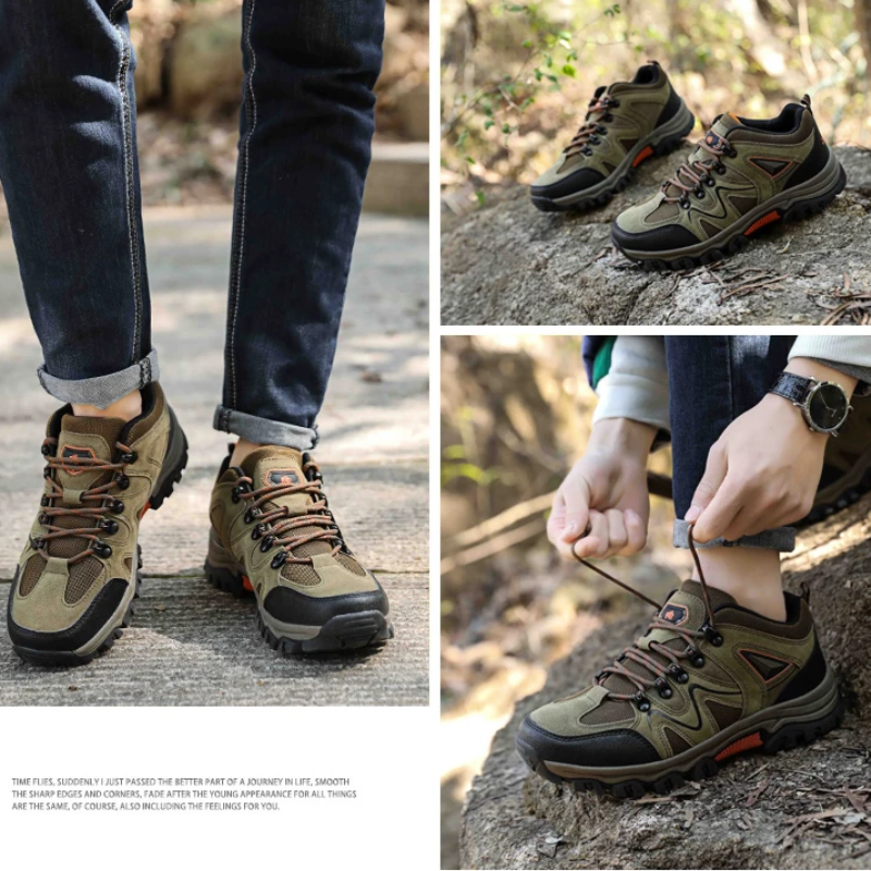 Hiking Shoes Men Breathable Non-slip Outdoor Trekking Shoes