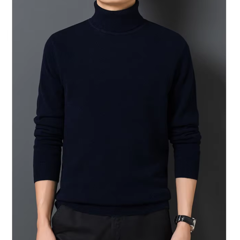 Soft turtleneck jumper for leisure and the office