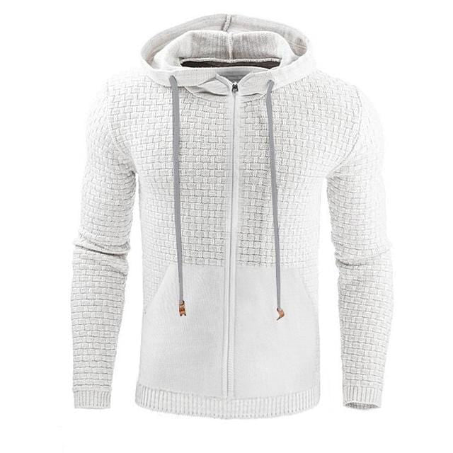 Hooded jumper with zip