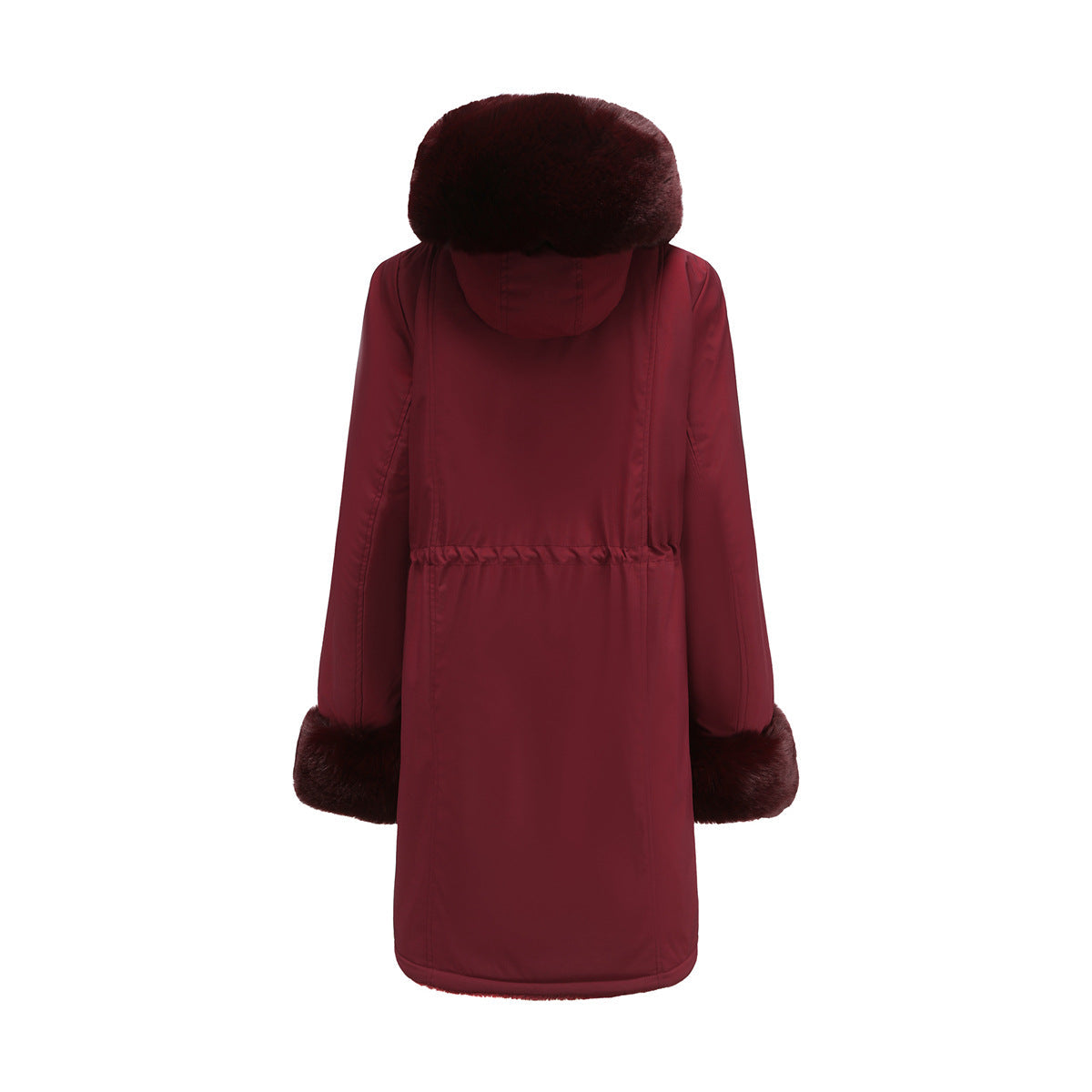 Women - Winter Parka - Detachable Fur Hood - Stylish Warm Outerwear for Cold Weather