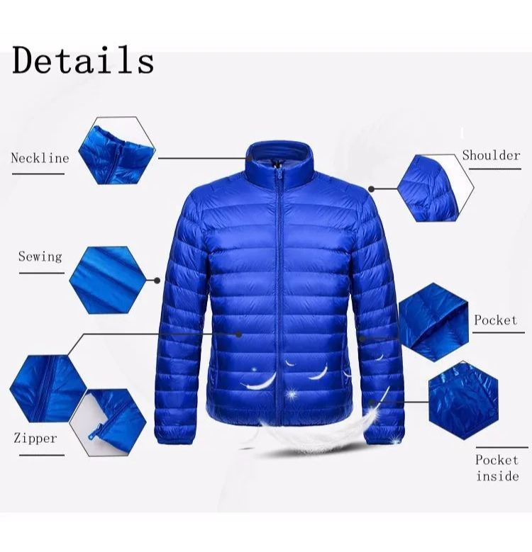 Men's windproof quilted transitional jacket