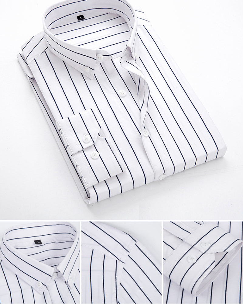 Vertical striped shirt