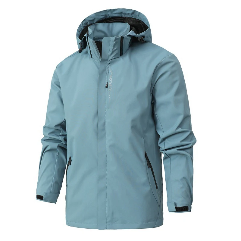 Men's mackintosh Windproof Waterproof with adjustable hood