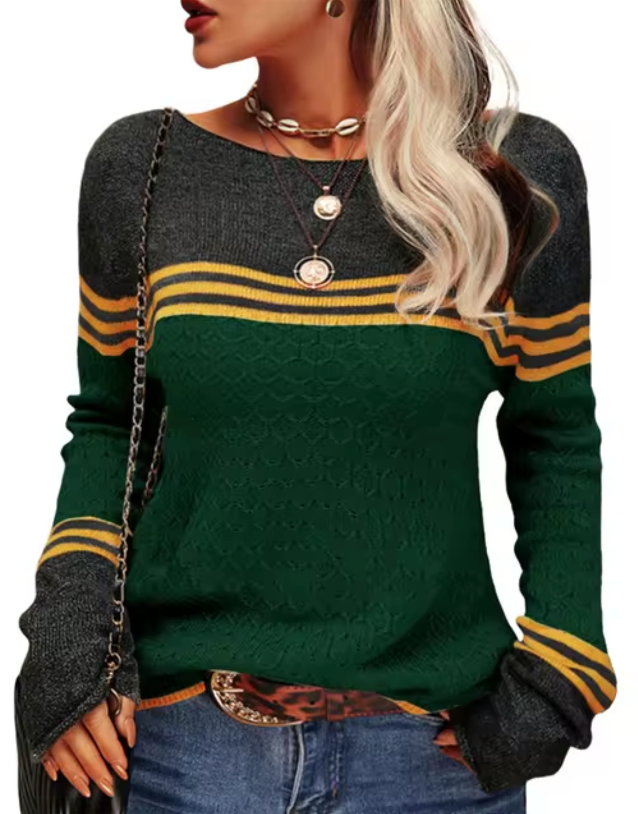 Slim-fit knitted jumper