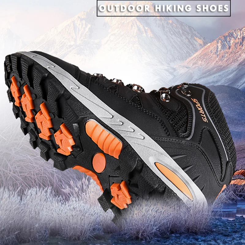 Hiking Shoes Men Non-slip Waterproof Outdoor Trekking