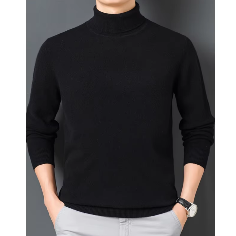 Soft turtleneck jumper for leisure and the office