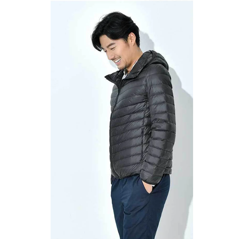 Men's quilted transition jacket With hood, Lightweight, Warm