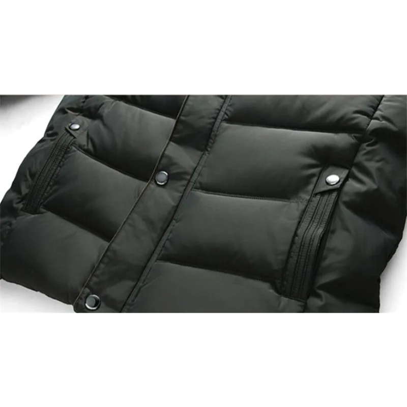 Men's parka winter jacket with fleece lining and hood