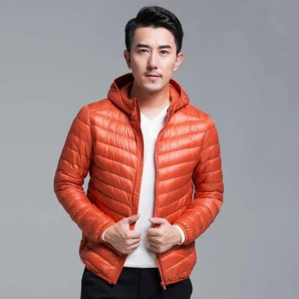 Lightweight quilted transitional jacket for men