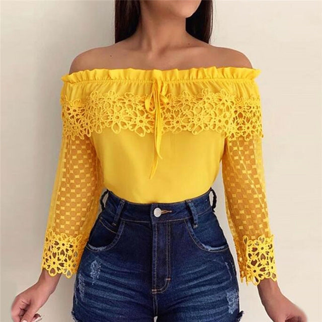 Yellow shirts for women Long sleeve shirt