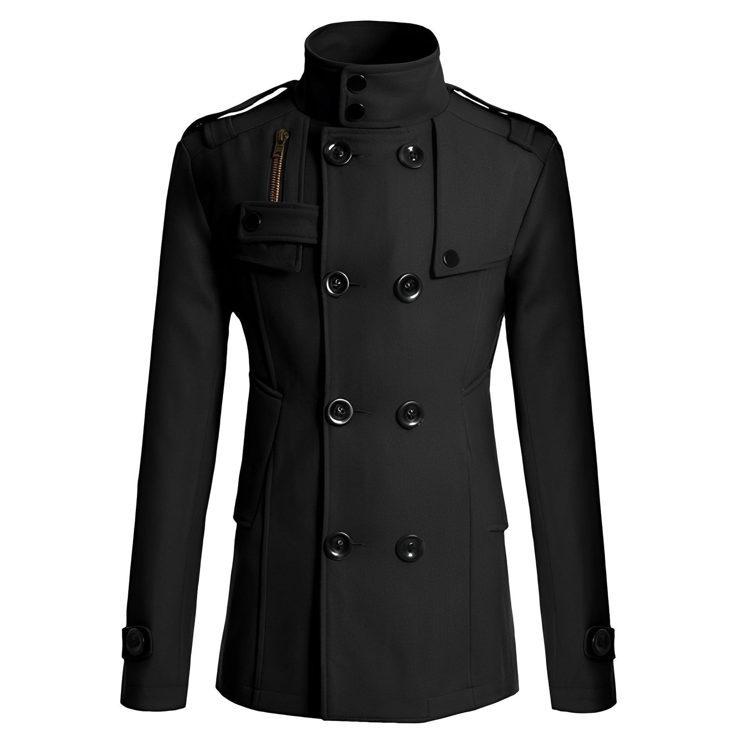 Men - Trench Coat - Stylish Wool - Elegant Outerwear for Sophisticated Looks