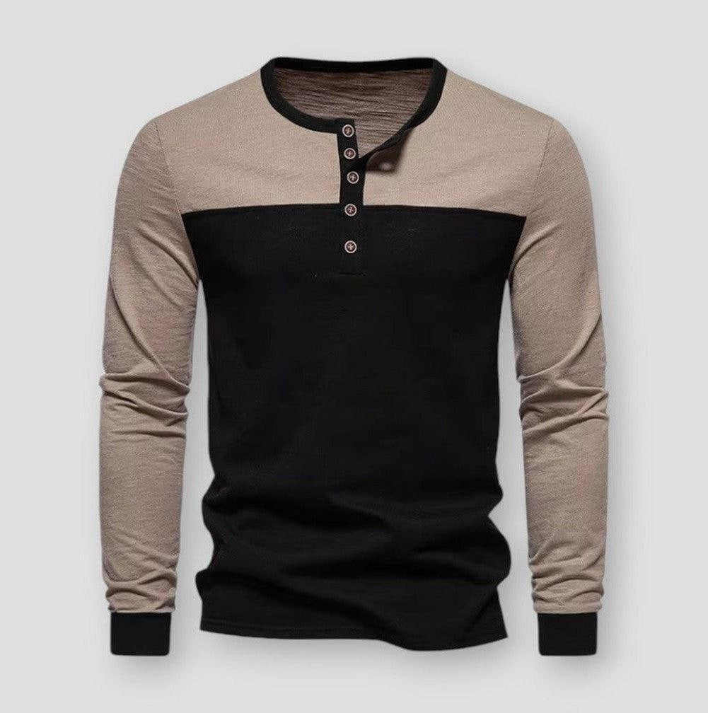 Men - Henley T-shirt - Soft Cotton Blend - Stylish Casual Wear for Everyday Comfort