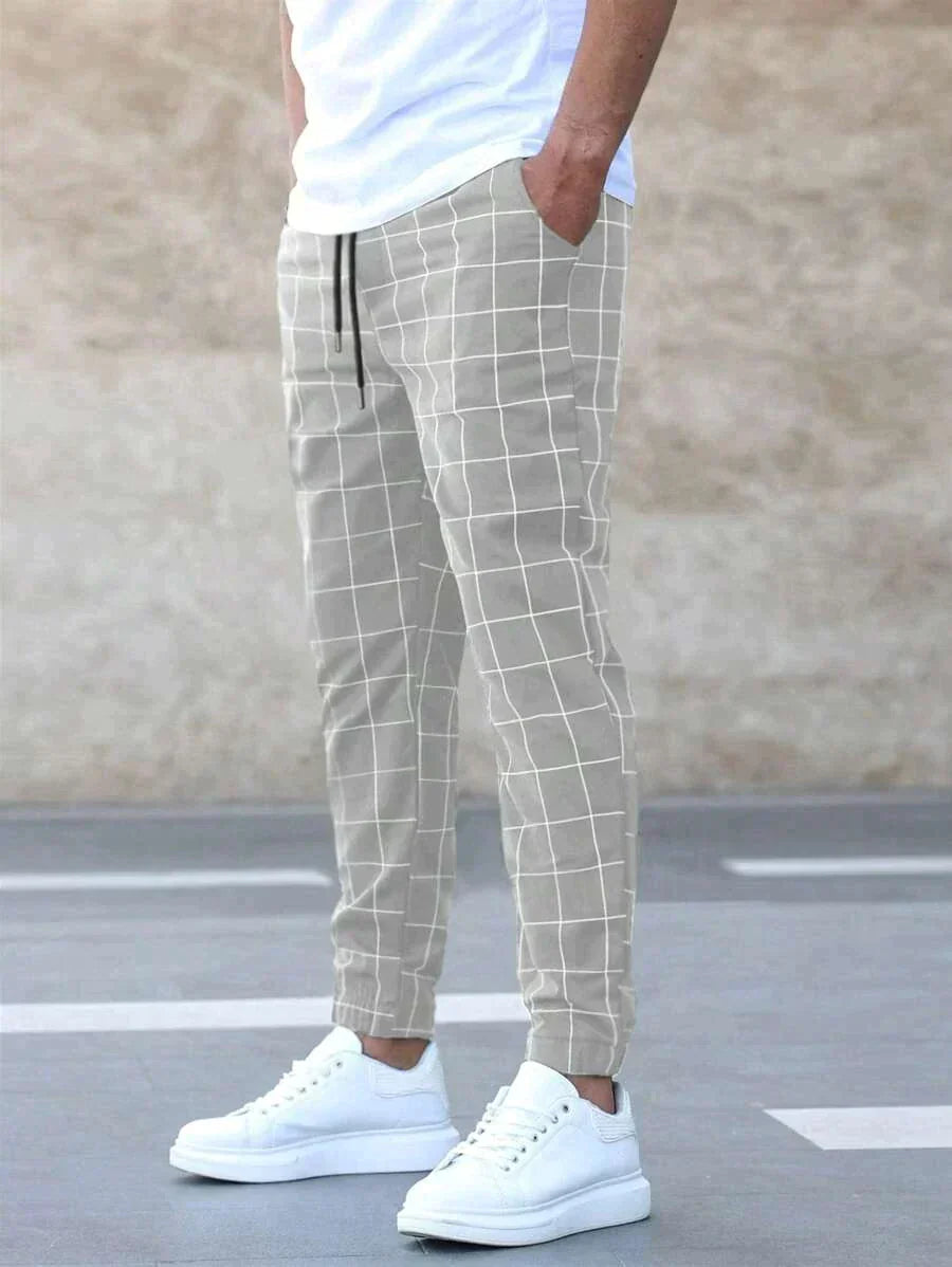 Elegant grid elite trousers