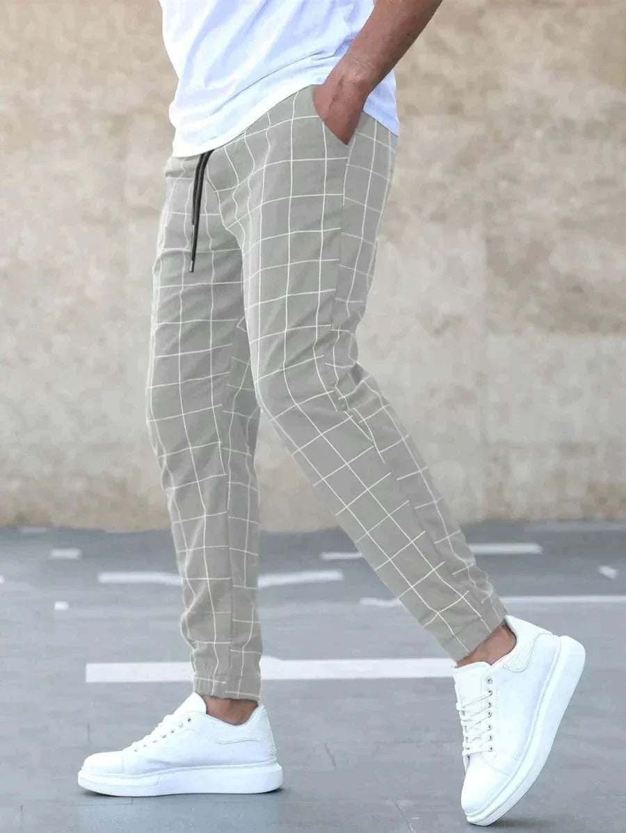 Elegant grid elite trousers