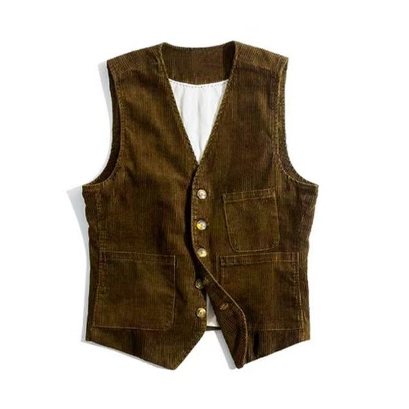 Blazer and waistcoat in corduroy