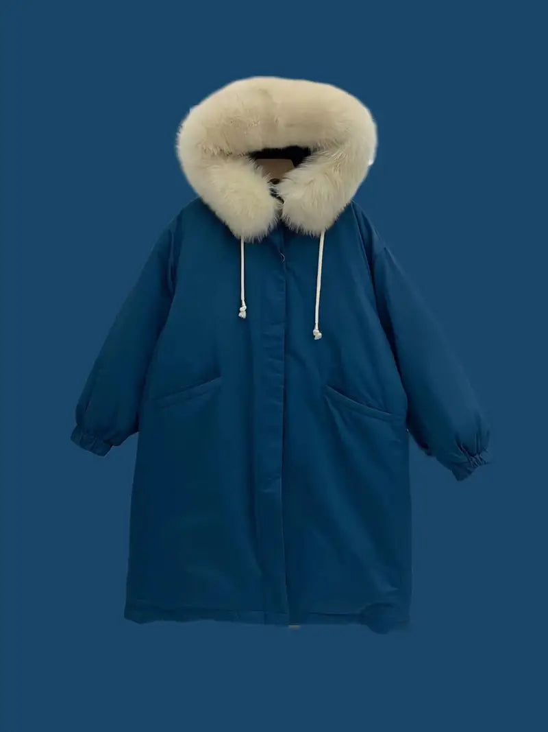 Mid-length jacket in luxury fleece