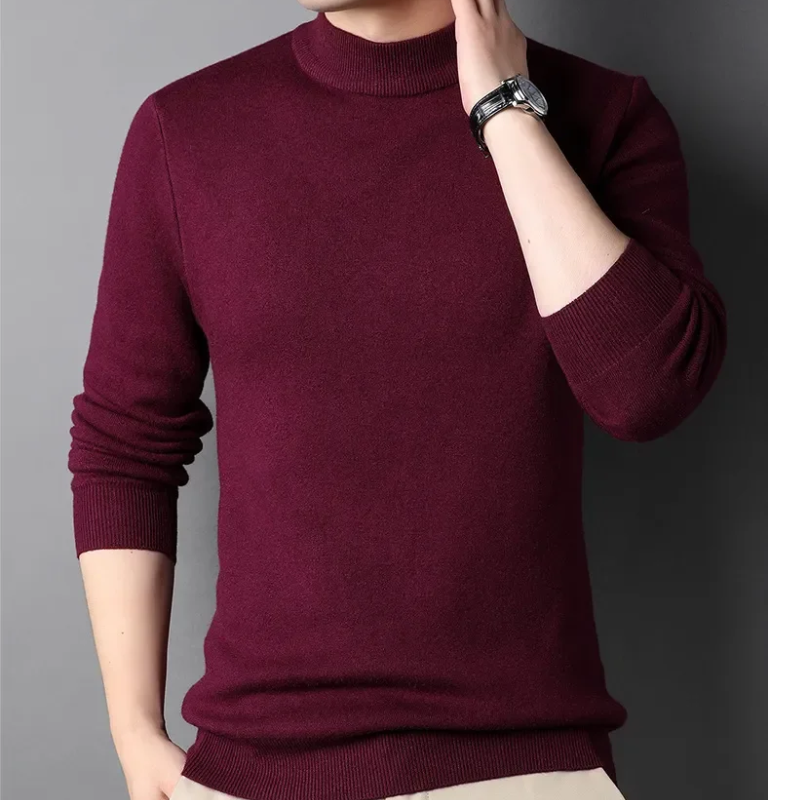 Warm knitted jumper in soft wool