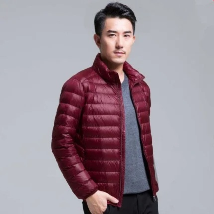 Lightweight quilted transitional jacket for men