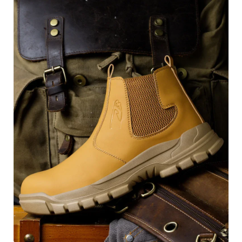 Boots with waterproof upper and padded sole