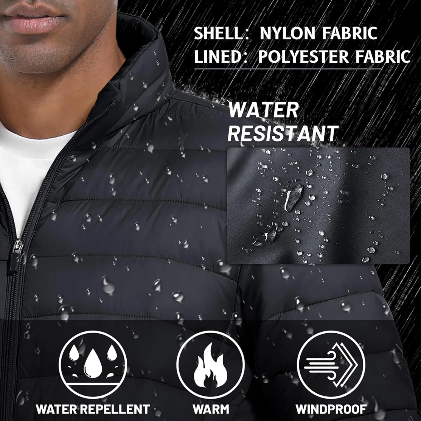 Men's Light quilted transition jacket