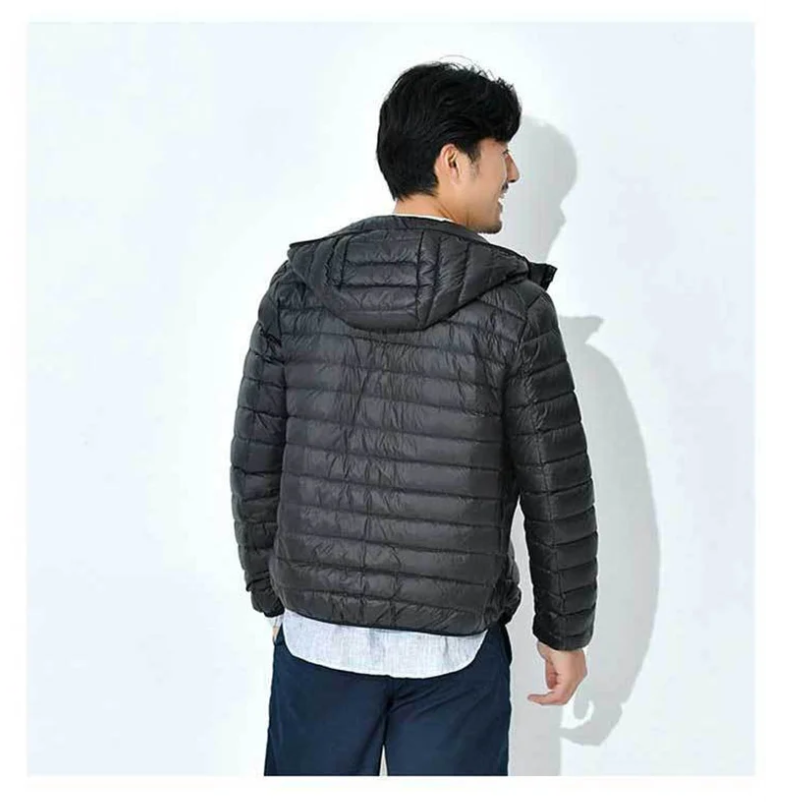 Men's quilted transition jacket With hood, Lightweight, Warm