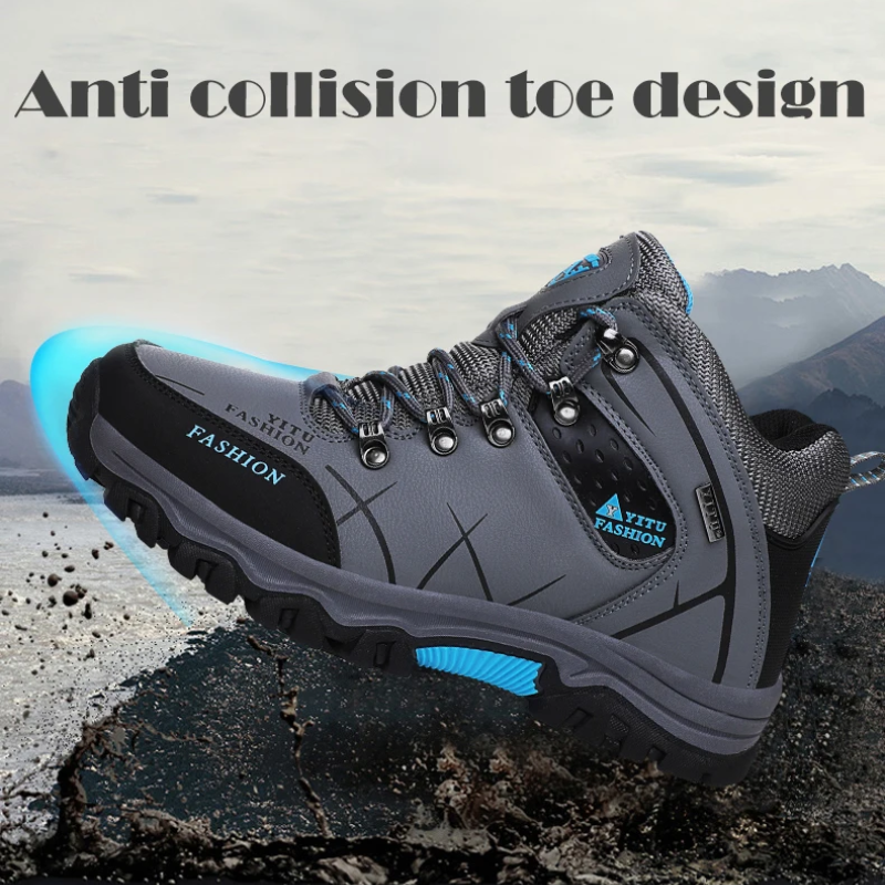 Hiking Shoes Men's Waterproof Warm Lined Outdoor Trekking Shoes