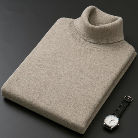 Elegant knit  turtleneck jumper men