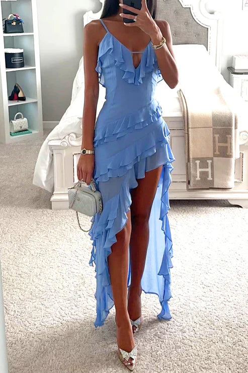 Stylish ruffled dress