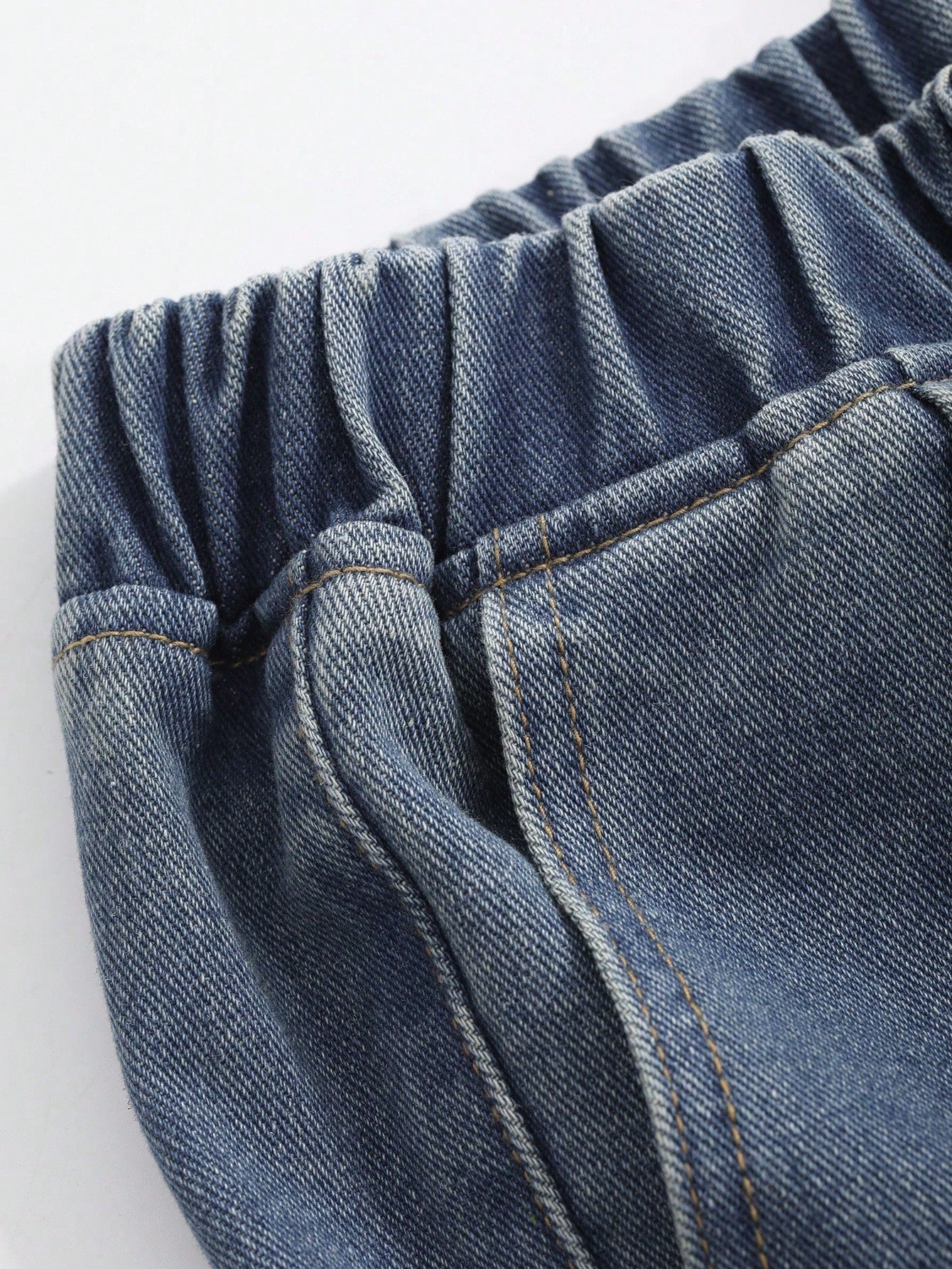 Women - Wide Jeans - Comfortable Elasticated Waistband & Pockets - Casual Style for Everyday Wear