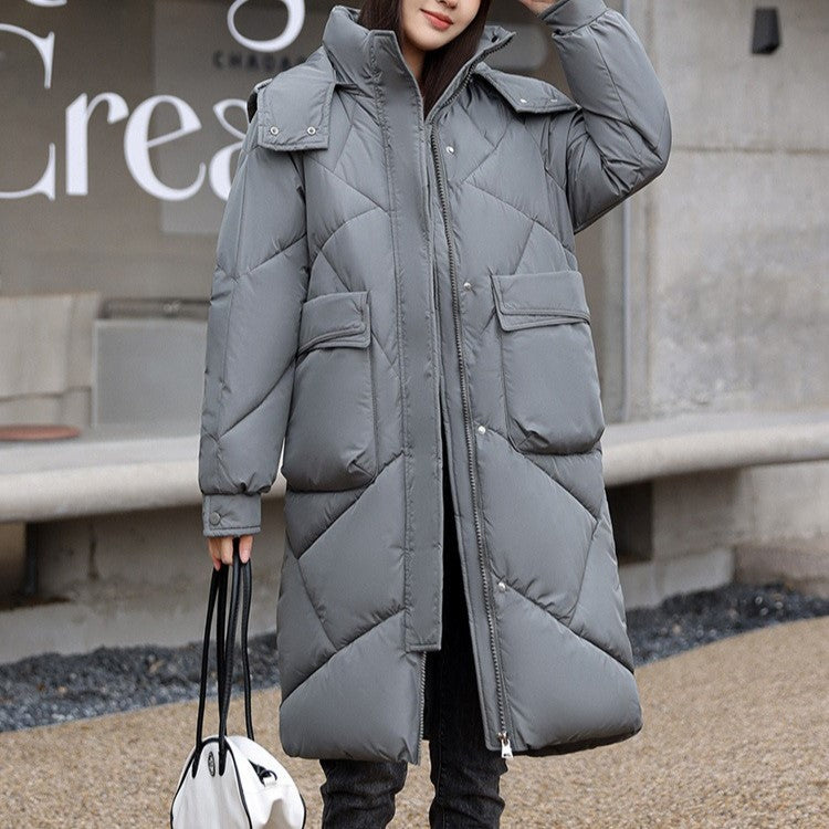 Women - Down Jacket - Thickly Padded with Hood - Warm Winter Outerwear